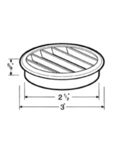 Round White Vent Grommet